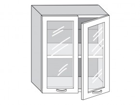 1.60.4 Шкаф настенный (h=720) на 600мм с 2-мя стек.дверцами в Качканаре - kachkanar.magazinmebel.ru | фото