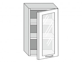 19.50.3 Шкаф настенный (h=913) на 500мм с 1-ой стекл. дверцей в Качканаре - kachkanar.magazinmebel.ru | фото