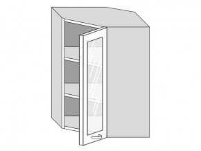 19.60.3у Шкаф настенный (h=913) угловой на 600мм со стекл. дверцей в Качканаре - kachkanar.magazinmebel.ru | фото