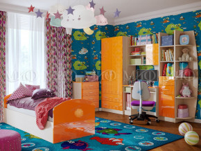 Детская комната Юниор-2 Оранжевый металлик в Качканаре - kachkanar.magazinmebel.ru | фото