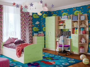 Детская комната Юниор-2 Салатовый в Качканаре - kachkanar.magazinmebel.ru | фото