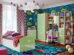 Детская комната Юниор-2 Салатовый металлик в Качканаре - kachkanar.magazinmebel.ru | фото