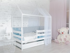 Детская кровать Домик Эко с ящиками белый в Качканаре - kachkanar.magazinmebel.ru | фото - изображение 2