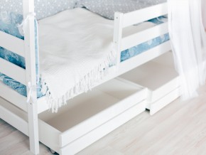 Детская кровать Домик Эко с ящиками белый в Качканаре - kachkanar.magazinmebel.ru | фото - изображение 3