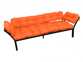 Диван Дачный с подлокотниками оранжевая подушка в Качканаре - kachkanar.magazinmebel.ru | фото - изображение 1