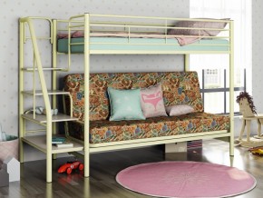 Двухъярусная кровать с диваном Мадлен 3 Слоновая кость-марки в Качканаре - kachkanar.magazinmebel.ru | фото