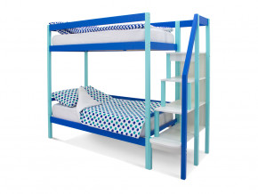 Двухъярусная кровать Svogen мятно-синий в Качканаре - kachkanar.magazinmebel.ru | фото