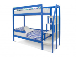 Двухъярусная кровать Svogen с бортиком синий в Качканаре - kachkanar.magazinmebel.ru | фото