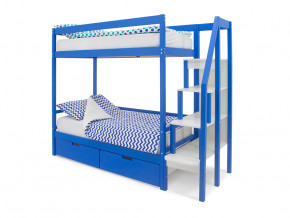 Двухъярусная кровать Svogen с ящиками синий в Качканаре - kachkanar.magazinmebel.ru | фото