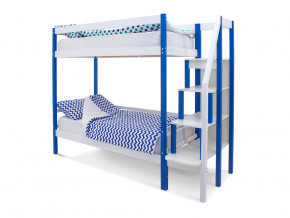Двухъярусная кровать Svogen сине-белый в Качканаре - kachkanar.magazinmebel.ru | фото