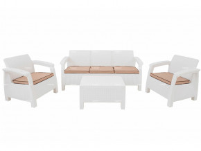 Комплект уличной мебели Yalta Terrace Triple Set белый в Качканаре - kachkanar.magazinmebel.ru | фото - изображение 1