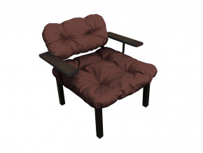 Кресло Дачное коричневая подушка в Качканаре - kachkanar.magazinmebel.ru | фото