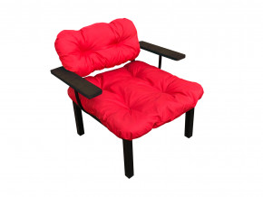 Кресло Дачное красная подушка в Качканаре - kachkanar.magazinmebel.ru | фото