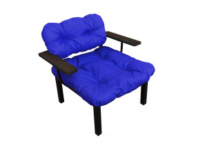 Кресло Дачное синяя подушка в Качканаре - kachkanar.magazinmebel.ru | фото