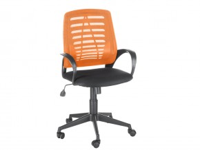 Кресло оператора Ирис стандарт оранжевый/черный в Качканаре - kachkanar.magazinmebel.ru | фото - изображение 1