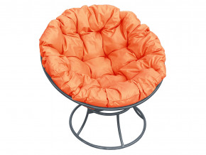 Кресло Папасан без ротанга оранжевая подушка в Качканаре - kachkanar.magazinmebel.ru | фото