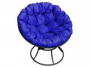 Кресло Папасан без ротанга синяя подушка в Качканаре - kachkanar.magazinmebel.ru | фото