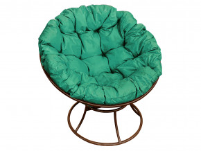 Кресло Папасан без ротанга зелёная подушка в Качканаре - kachkanar.magazinmebel.ru | фото