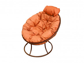 Кресло Папасан мини без ротанга оранжевая подушка в Качканаре - kachkanar.magazinmebel.ru | фото - изображение 1