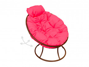Кресло Папасан мини пружинка без ротанга розовая подушка в Качканаре - kachkanar.magazinmebel.ru | фото - изображение 1