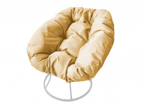 Кресло Пончик без ротанга бежевая подушка в Качканаре - kachkanar.magazinmebel.ru | фото