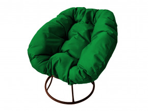 Кресло Пончик без ротанга зелёная подушка в Качканаре - kachkanar.magazinmebel.ru | фото