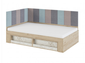 Кровать 1,2 с мягким элементом 1,2 и 2,0 Мод.2.3 в Качканаре - kachkanar.magazinmebel.ru | фото