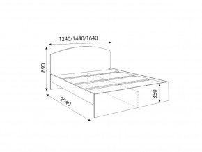 Кровать 1200R Осло модуль М08 с настилами Лайт Кашемир в Качканаре - kachkanar.magazinmebel.ru | фото - изображение 2