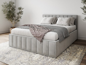 Кровать 1400 Лана серый велюр в Качканаре - kachkanar.magazinmebel.ru | фото