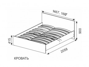 Кровать 1600х2000 ортопедическое основание в Качканаре - kachkanar.magazinmebel.ru | фото