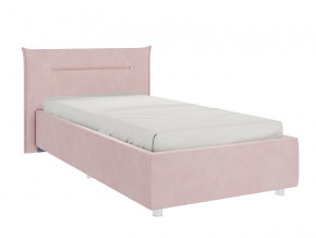 Кровать Альба 900 велюр нежно-розовый в Качканаре - kachkanar.magazinmebel.ru | фото