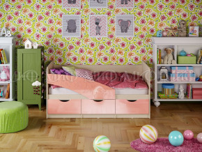 Кровать Бабочки 1600 Розовый металлик в Качканаре - kachkanar.magazinmebel.ru | фото