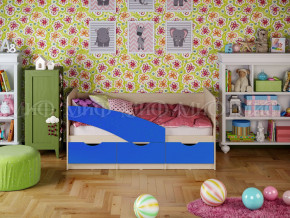 Кровать Бабочки 1600 Синий в Качканаре - kachkanar.magazinmebel.ru | фото