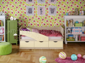 Кровать Бабочки 1600 Ваниль в Качканаре - kachkanar.magazinmebel.ru | фото