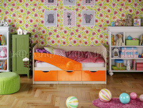 Кровать Бабочки 1800 Оранжевый металлик в Качканаре - kachkanar.magazinmebel.ru | фото