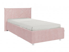 Кровать Бест 900 велюр нежно-розовый в Качканаре - kachkanar.magazinmebel.ru | фото
