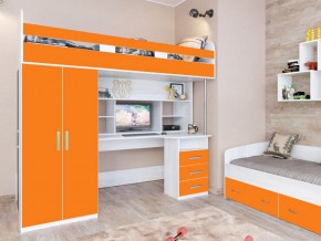 Кровать чердак Аракс винтерберг-оранжевый в Качканаре - kachkanar.magazinmebel.ru | фото