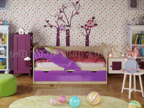 Кровать Дельфин-1 1800 Фиолетовый металлик в Качканаре - kachkanar.magazinmebel.ru | фото