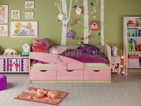 Кровать Дельфин 1600 Розовый металлик в Качканаре - kachkanar.magazinmebel.ru | фото