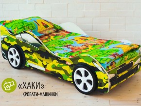 Кровать детская машина Хаки в Качканаре - kachkanar.magazinmebel.ru | фото - изображение 2