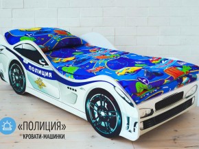 Кровать детская машина Полиции в Качканаре - kachkanar.magazinmebel.ru | фото