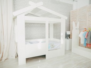 Кровать детская Теремок без ящика белая в Качканаре - kachkanar.magazinmebel.ru | фото