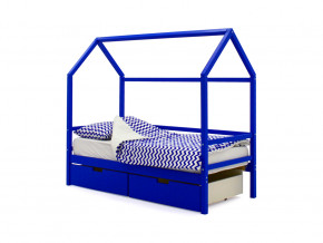 Кровать-домик Svogen с ящиками синий в Качканаре - kachkanar.magazinmebel.ru | фото