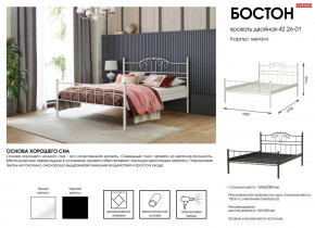 Кровать двойная 42.26-01 Бостон в Качканаре - kachkanar.magazinmebel.ru | фото - изображение 2