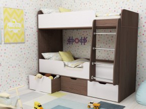 Кровать двухъярусная Малыш двойняшка бодега-белый в Качканаре - kachkanar.magazinmebel.ru | фото - изображение 1