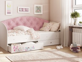 Кровать Эльза Белый-розовый в Качканаре - kachkanar.magazinmebel.ru | фото