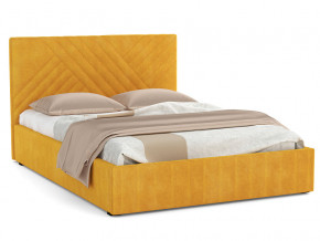 Кровать Гамма 1600 с основанием велюр тенерифе куркума в Качканаре - kachkanar.magazinmebel.ru | фото - изображение 1