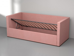 Кровать мягкая с подъёмным механизмом арт. 030 розовый в Качканаре - kachkanar.magazinmebel.ru | фото - изображение 2