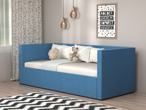 Кровать мягкая с подъёмным механизмом арт. 030 синий в Качканаре - kachkanar.magazinmebel.ru | фото