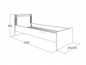 Кровать одинарная Ольга 18 900 в Качканаре - kachkanar.magazinmebel.ru | фото - изображение 2